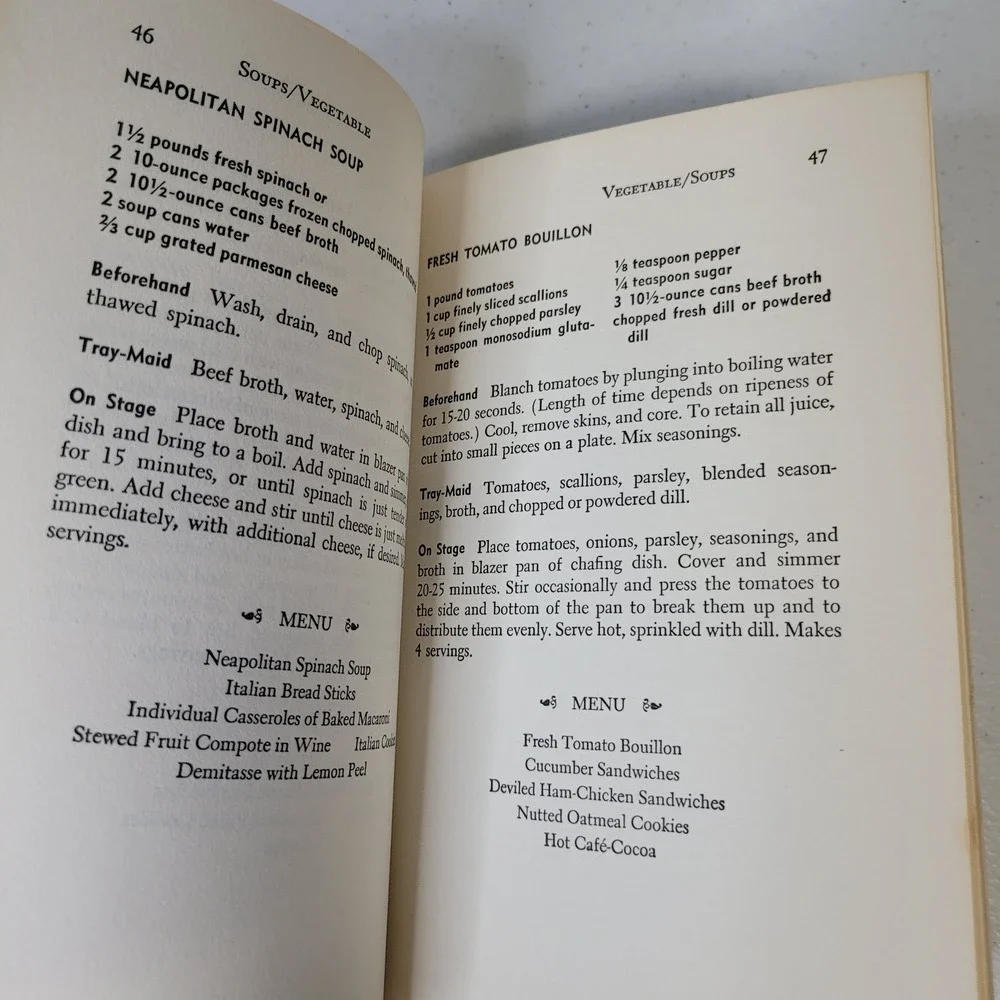 The Second‎ Chafing Dish Cookbook Marie Roberson Hamm 1966 Vintage Paperback